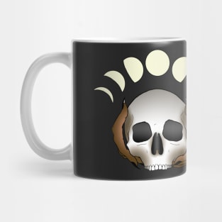 Moon Phase Skull Dark skin Mug